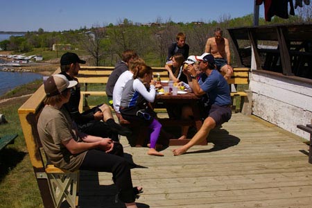 On the deck